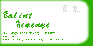 balint nemenyi business card